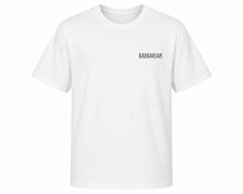 Why I'm Single T-Shirt white front view with small Barbarian chest logo